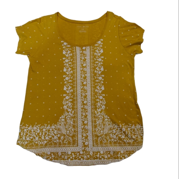 Lucky Brand Tops - Lucky Brand - Mustard Yellow t-shirt lg Great for Spring 🌼